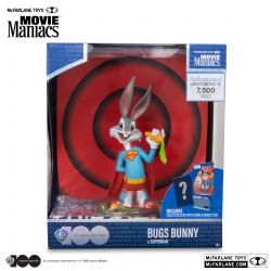 LOONEY TUNES -  FIGURINE DE BUGS BUNNY EN SUPERMAN - MOVIE MANIACS -  MCFARLANE TOYS