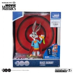 LOONEY TUNES -  FIGURINE DE BUGS BUNNY EN SUPERMAN -  MOVIE MANIACS