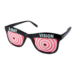 LUNETTES AVEC VISION À RAYON X - ROUGE/NOIR