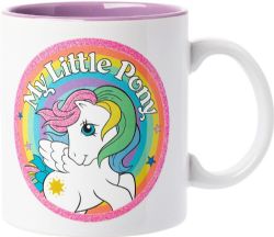 MA PETITE POULICHE -  ARC-EN-CIEL AVEC PAILLETTES (591 ML) -  TASSE EN CÉRAMIQUE
