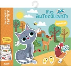 MA POCHETTE D'ARTISTE -  ANIMAUX (MULTILINGUE) -  MES AUTOCOLLANTS