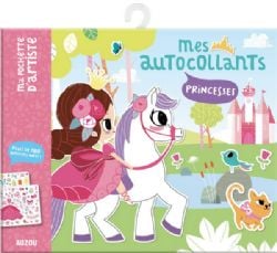 MA POCHETTE D'ARTISTE -  PRINCESSES (MULTILINGUE) -  MES AUTOCOLLANTS