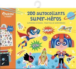 MA POCHETTE D'ARTISTE -  SUPER-HÉROS (MULTILINGUE) -  200 AUTOCOLLANTS