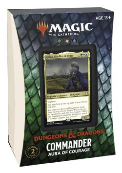 MAGIC THE GATHERING -  AURA OF COURAGE - COMMANDER DECK (ANGLAIS) -  ADVENTURES IN THE FORGOTTEN REALMS