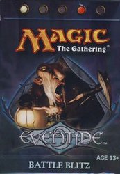 MAGIC THE GATHERING -  BLANC/RROUGE - BATTLE BLITZ - THEME DECK (ANGLAIS) -  EVENTIDE