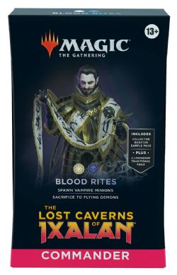 MAGIC THE GATHERING -  COMMANDER DECK - BLOOD RITES (ANGLAIS) -  THE LOST CAVERNS OF IXALAN