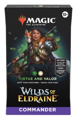 MAGIC THE GATHERING -  COMMANDER DECK - VIRTUE AND VALOR (ANGLAIS) -  WILDS OF ELDRAINE