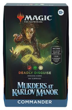 MAGIC THE GATHERING -  DEADLY DISGUISE - DECK COMMANDER (ANGLAIS) -  MURDERS AT KARLOV MANOR