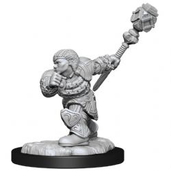 MAGIC THE GATHERING DEEP CUTS: FIGURINES NON PEINTES -  DWARF FIGHTER AND CLERIC -  FIGURINE JDR