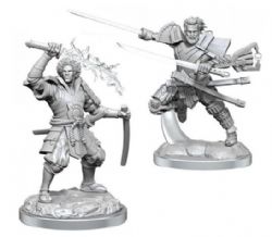 MAGIC THE GATHERING: FIGURINES NON PEINTES -  RAIYUU AND ISSHIN -  FIGURINE JDR