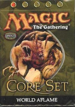 MAGIC THE GATHERING -  RED - WORLD AFLAME - THEME DECK (ANGLAIS) -  9TH EDITION