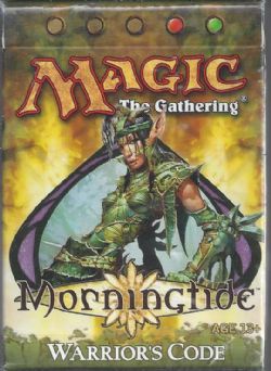 MAGIC THE GATHERING -  ROUGE/VERT - WARRIOR'S CODE - THEME DECK (ANGLAIS) -  MORNINGTIDE