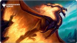 MAGIC THE GATHERING -  SURFACE DE JEU COUSU AVEC BORDURE SURJETÉE - PROSSH - (61 X 33 CM) -  SERIES COMMANDANT