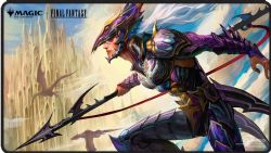 MAGIC THE GATHERING -  SURFACE DE JEU PREMIUM - BORDURES SURJETÉE NOIRE - KAIN (61 X 33 CM) -  FINAL FANTASY