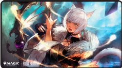MAGIC THE GATHERING -  SURFACE DE JEU PREMIUM - BORDURES SURJETÉE NOIRE - Y'SHTOLA (61 X 33 CM) -  FINAL FANTASY