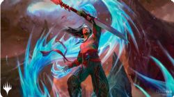 MAGIC THE GATHERING -  SURFACE DE JEU - SARKHAN (61 X 33 CM) -  TARKIR : LA TEMPÊTE DES DRAGONS