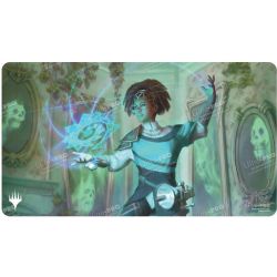 MAGIC THE GATHERING -  SURFACE DE JEU - ZIMONE, TOUJOURS INTERROGATRICE (61 X 33 CM) -  MORNEBRUNE : LA MAISON DE L'HORREUR