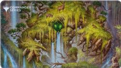 MAGIC THE GATHERING -  SURFACE DE JEU À BORDS COUSUS - ANIMAR, ÂME DES ÉLÉMENTS (61 X 33 CM) -  COMMANDER SERIES - VOTE DES FANS 2