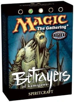 MAGIC THE GATHERING -  VERT/BLANC - SPIRITCRAFT - THEME DECK (ANGLAIS) -  BETRAYERS OF KAMIGAWA