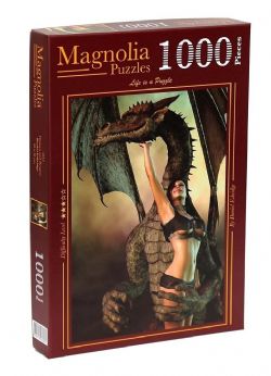 MAGNOLIA PUZZLES -  WOMAN AND DRAGON (1000 PIÈCES)