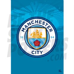 MANCHESTER CITY FOOTBALL CLUB -  CREST POSTER (16