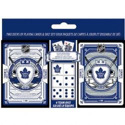 MAPLE LEAFS DE TORONTO -  LOT DE 2 CARTES À JOUER ET DÉS