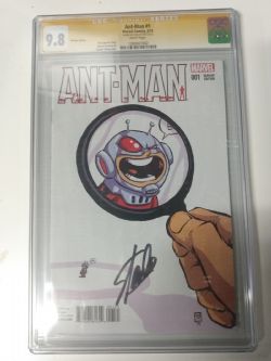 MARVEL -  ANT-MAN #1 VARIANT EDITION SIGNED BY STAN LEE (3/15) - CGC 9.8