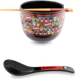 MARVEL -  BOL À RAMEN AVEC BAGUETTES ET CUILLÈRE DES HÉROS (591 ML)