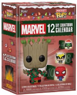 MARVEL -  COLLECTION CALENDRIER DE L'AVENT DE 12 PIÈCES EN VINYLE -  POCKET POP!