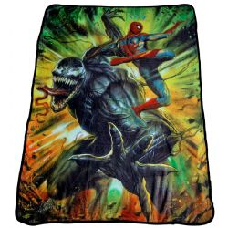 MARVEL -  COUVERTUREULTRA DOUCE VENOM VS SPIDER-MAN(122 CM X 152 CM)