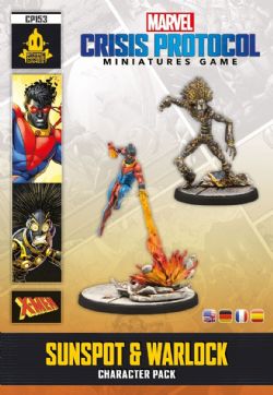 MARVEL : CRISIS PROTOCOL -  SUNSPOT AND WARLOCK - SET DE PERSONNAGES (MULTILINGUE)