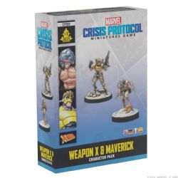 MARVEL : CRISIS PROTOCOL -  WEAPON X AND MAVERICK - SET DE PERSONNAGES (MULTILINGUE)