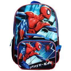 MARVEL -  ENSEMBLE SAC À DOS ET BOÎTE À LUNCH POUR ENFANTS DE SPIDER-MAN