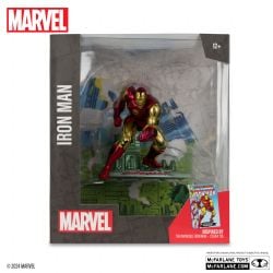 MARVEL -  FIGURINE D'IRON MAN AVEC SCÈNE (THE INVINCIBLE IRON MAN #126) 1/10 - MARVEL COLLECTION -  MCFARLANE TOYS