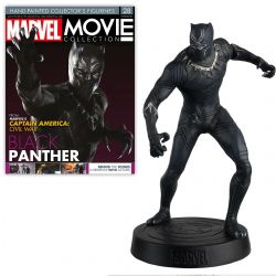 MARVEL -  FIGURINE DE BLACK PANTHER AVEC MAGAZINE 1:16 -  EAGLEMOSS 28