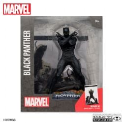 MARVEL -  FIGURINE DE BLACK PANTHER AVEC SCÈNE (MARVEL KNIGHTS #4) 1/10 - MARVEL COLLECTION -  MCFARLANE TOYS