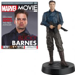 MARVEL -  FIGURINE DE BUCKY BARNES AVEC MAGAZINE 1:16 -  EAGLEMOSS 62