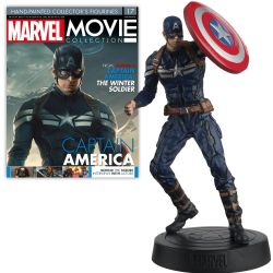 MARVEL -  FIGURINE DE CAPTAIN AMERICA AVEC MAGAZINE 1:16 -  EAGLEMOSS 17