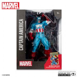 MARVEL -  FIGURINE DE CAPTAIN AMERICA AVEC SCÈNE ET COMIC (THE AMAZING SPIDER-MAN #323) 1/6 -  MARVEL COLLECTION