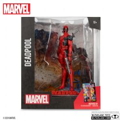 MARVEL -  FIGURINE DE DEADPOOL AVEC SCÈNE (THE NEW MUTANTS #98) 1/10 - MARVEL COLLECTION -  MCFARLANE TOYS