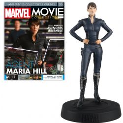 MARVEL -  FIGURINE DE L'AGENT MARIA HILL AVEC MAGAZINE 1:16 -  EAGLEMOSS 26