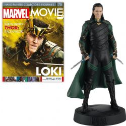 MARVEL -  FIGURINE DE LOKI AVEC MAGAZINE 1:16 -  EAGLEMOSS 70