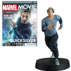 MARVEL -  FIGURINE DE QUICKSILVER AVEC MAGAZINE 1:16 -  EAGLEMOSS 35