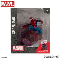 MARVEL -  FIGURINE DE SPIDER-MAN AVEC SCÈNE (THE AMAZING SPIDER-MAN #1) 1/10 - MARVEL COLLECTION -  MCFARLANE TOYS