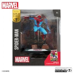 MARVEL -  FIGURINE DE SPIDER-MAN AVEC SCÈNE (THE AMAZING SPIDER-MAN #38) 1/10 - GOLD LABEL - MARVEL COLLECTION -  MCFARLANE TOYS