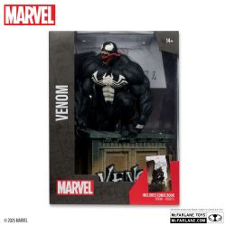MARVEL -  FIGURINE DE VENOM AVEC SCÈNE ET COMIC (BASÉ SUR VENOM #5) 1/6 -  MCFARLANE TOYS