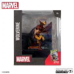 MARVEL -  FIGURINE DE WOLVERINE AVEC SCÈNE (X-MEN #1) 1/10 - MARVEL COLLECTION -  MCFARLANE TOYS