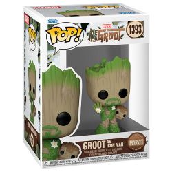 MARVEL -  FIGURINE POP! EN VINYLE DE GROOT EN IRON MAN (10 CM) -  WE ARE GROOT 1393