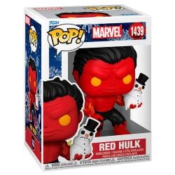 MARVEL -  FIGURINE POP! EN VINYLE DE HULK ROUGE DE NOËL (10 CM) 1439