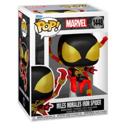 MARVEL -  FIGURINE POP! EN VINYLE DE MILES MORALES IRON SPIDER (10 CM) -  SPIDER-MAN COMICS 1448